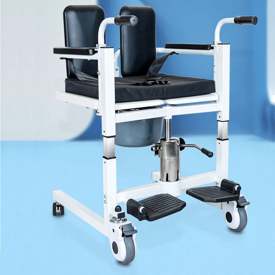 Foot Pedal Lift Hydraulic Adjustable Patient Transfer Chairu2060
