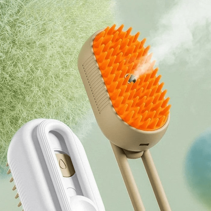 3in1 Steamy Electric Pet Brush