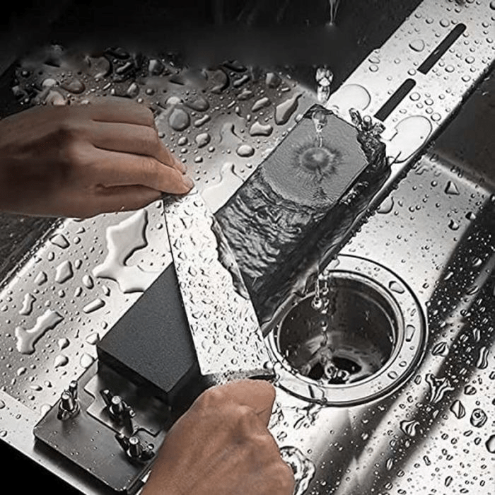 Adjustable Stone Base Sink Knife Sharpener Holder