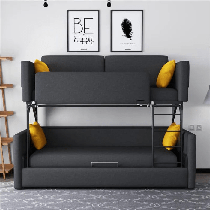 Modern Space Sleeper Saving Foldable Bunk Bed Sofa