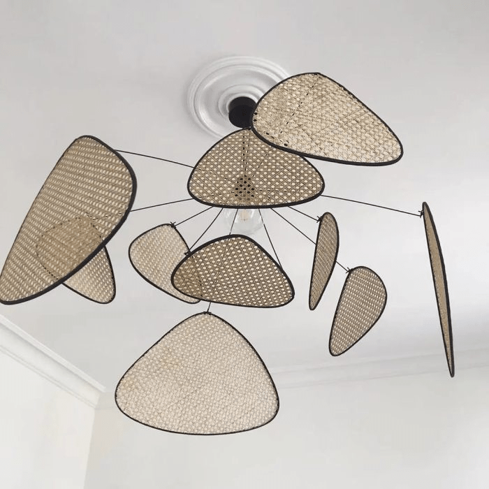 Handmade Rattan Art Modern Living Room Chandelier