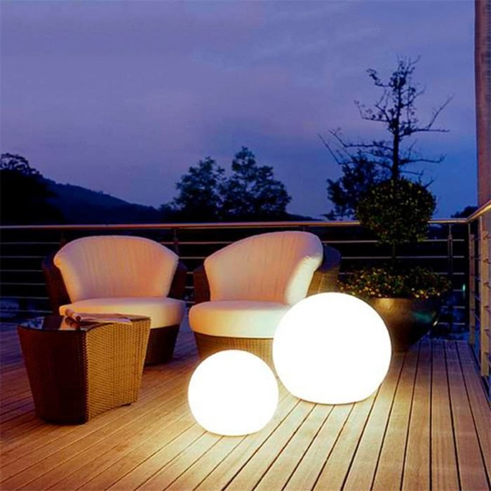 Shiny Moon Solar LED Waterproof Garden Ball Light