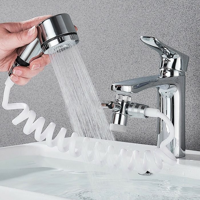 All-in-One Easy Clean Adjustable Bathroom Set