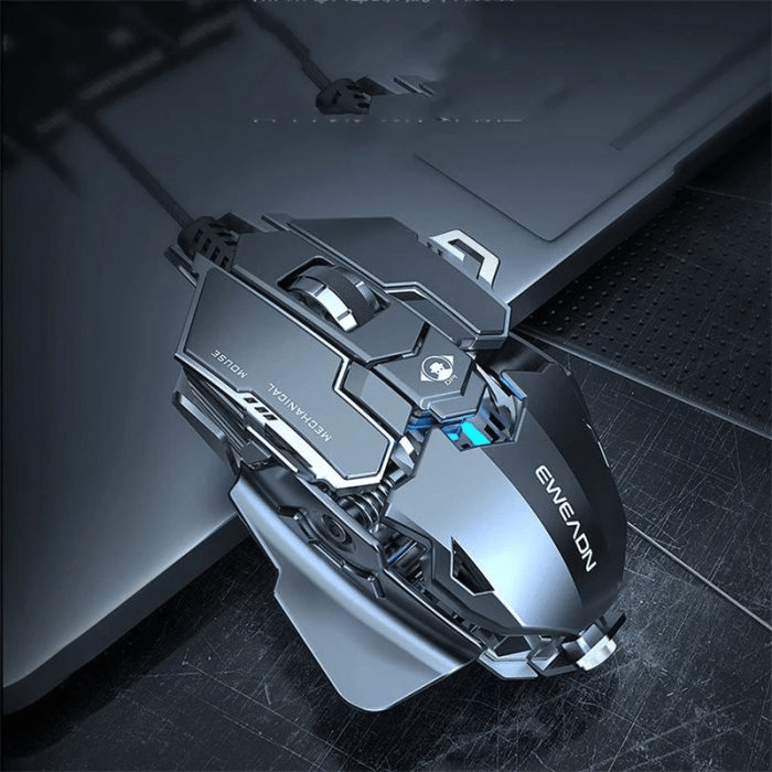Ergonomic RGB Mechanical Metal Wired Gaming Mouse