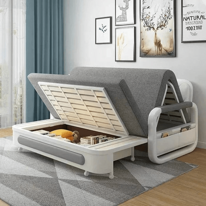 Modern Space-Saving Built-In Storage Sofa Bed⁠ ⁠