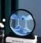 #020 - 3D Moving Sand Art Picture Round Glass Deep Sea Sandscape