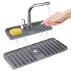 Kitchen Sink Splash Guard, Silicone Sink Draining Pad Behind Faucet