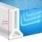 Silicone Bathroom Water Stopper Blocker