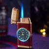 Rel&oacute;gio De Luxo Azul Luz Turbo Jet Isqueiro (# 2)