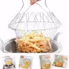 #1070 - Multifunctional Foldable Steam Fry Cooking Mesh Strainer⁠