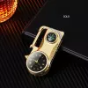 #127 - 4in1 Windproof Metal Butane Compass Watch Keychain Lighter