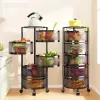 #02 - Rotating Multi-Layer Vegetable and Fruit Storage Rack