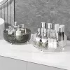 #17 - Glacier Pattern Transparent Rotating Makeup Organizer