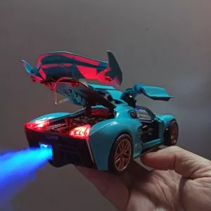 Butterfly Door Exhaust Effects Race Car