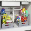 Pull Out Cabinet Organizer 2 Tier Slide Out Sink Shelf Cabinet Storage Shelves