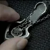#1174 - Mechanical Rotating Gear Vintage Necklace