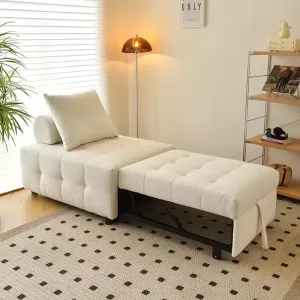 Nordic Elegance Space-Saving Reclining Sofa Bed⁠⁠