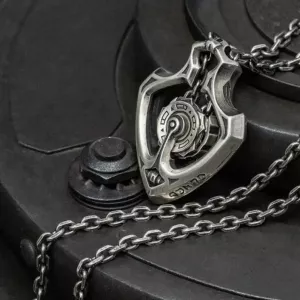 Mechanical Rotating Gear Vintage Necklace⁠