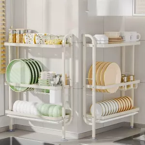 Shelf Sleek Space-Saving Multi-Tier Kitchen Storage Rack