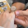 #1207 -  Rotating Disc I Love You Couple Ring