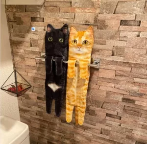 Quick-Dry Cat Soft Hand Towels