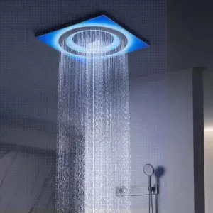 Rainfall LED Ceiling Mounted Elegant Shower Set