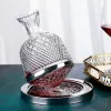 Elegant Crystal Spinning Glass Wine Decanter