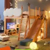 Cloud Castle Slide &amp; Sleep Playhouse Kids Bed