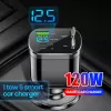 5 Port USB Car Chargers Type C Car Charger Fast