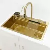 #3003-Gold Stream Multifunctional Waterfall Kitchen Sink