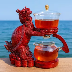 Magnetic Flow Kungfu Turtle Dragon Teapot Infuser