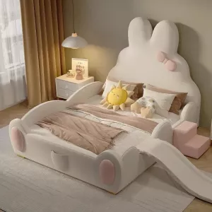 Jumpy Rabbit Cozy Kids Slide Bed