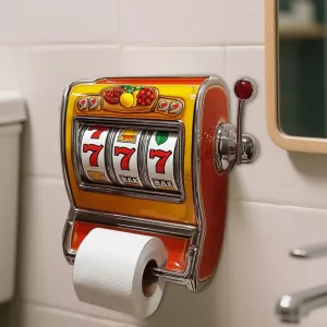 Slot Machine Toilet Roll Holder