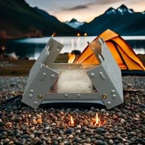 Ultra-Lightweight Folding Ironwood Pocket Size Burner