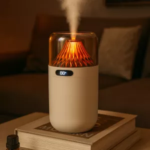 Volcano Flame LED Aromatherapy Essential Oil Mist Diffuser