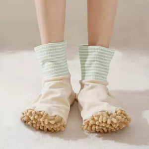 Clean & Walk Plush Mop Socks