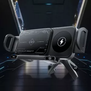 Touch & Rotate Automatic Universal Car Wireless Charge Phone Holder