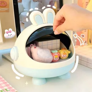 Mini Rabbit Desktop Storage Trash Bin