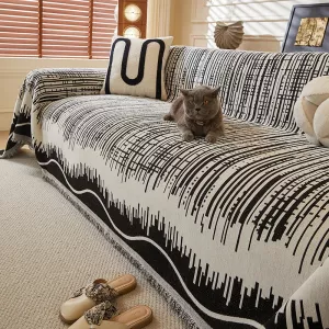 Geometric Lines Sofa Throw Cover Blanket
