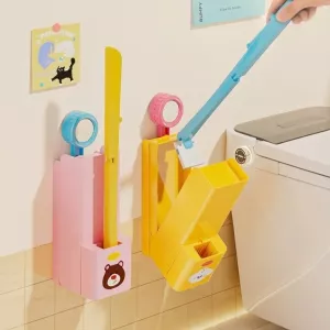 Clean Swipe Wall-Mounted Disposable Toilet Brush