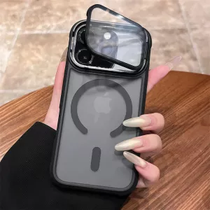 Full Lens Protection Flip Stand Magnetic iPhone Case