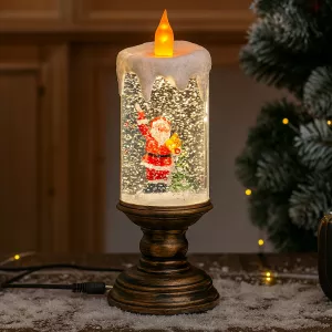 Snowfall Crystal Christmas Candle Light