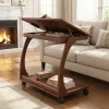 Italian Style Rolling Lift-Top Coffee Table
