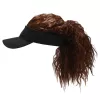 #3374 - Women Artificial Hair Summer Baseball Cap