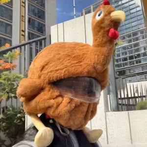 Fluffy Animals Funny Helmet Covers