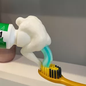 3D Printed Funny Toothpaste Dispenser Cap