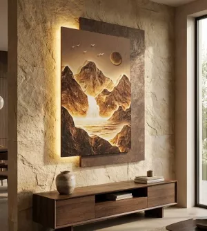 Mountain Landscape Modern Wall Art