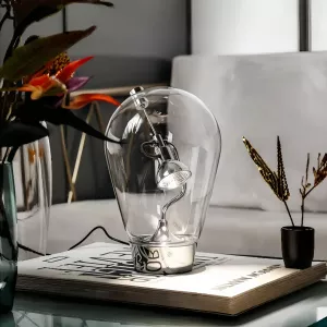 Glass Halo Sculptural Table Lamp