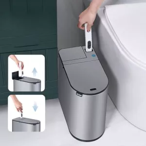 Auto Lift Integrated Brush Toilet Can