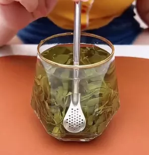 Stainless Steel Tea Straw Spoons